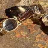 Faceted Quartz Crystal Bracelet in Gold over Sterling Silver