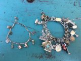 Heavy Sterling Silver Bracelet LOADED with 20 Charms