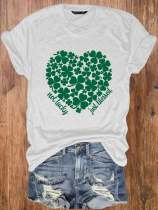 Women's St Patrick's Day Not Lucky Just Blessed Print T-Shirt