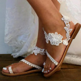 Summer Woman Sandals Ladies Low Heels Flip Flops