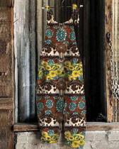 Women's Southwestern Style Print Jumpsuit