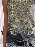 Vintage Print Vest