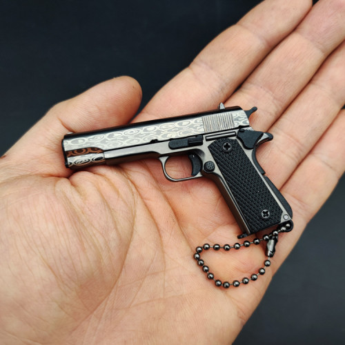 1:3 Colt Malay pattern gun color M1911 metal gun model