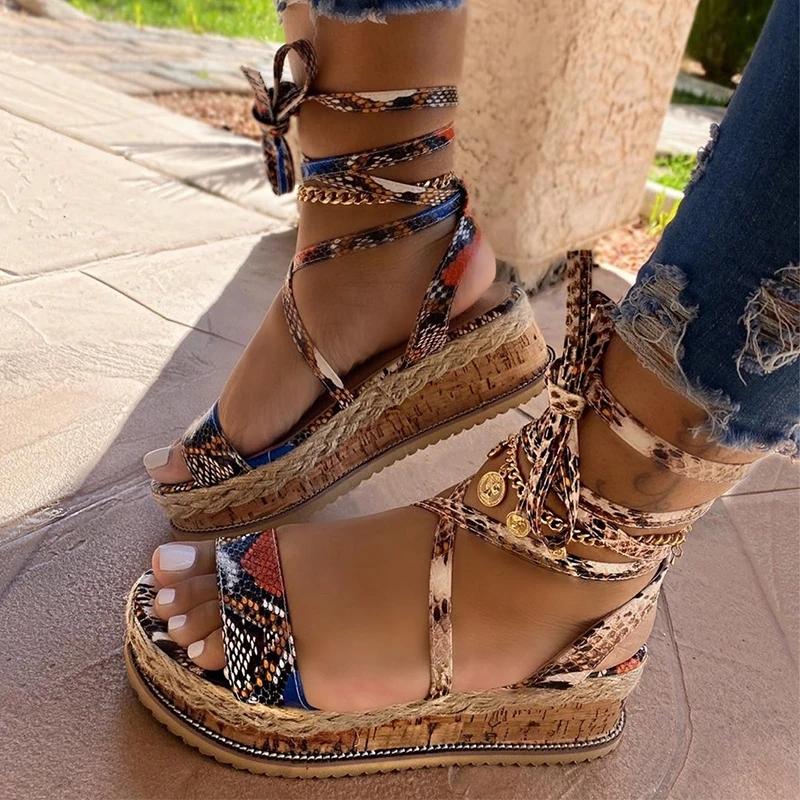 women athletic pu spring magic tape sandals