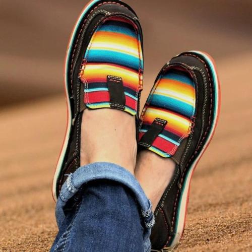 Women's Rainbow Colorblock Loafers