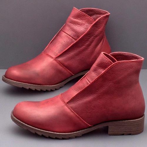 Pu Leather Spring/Fall Boots