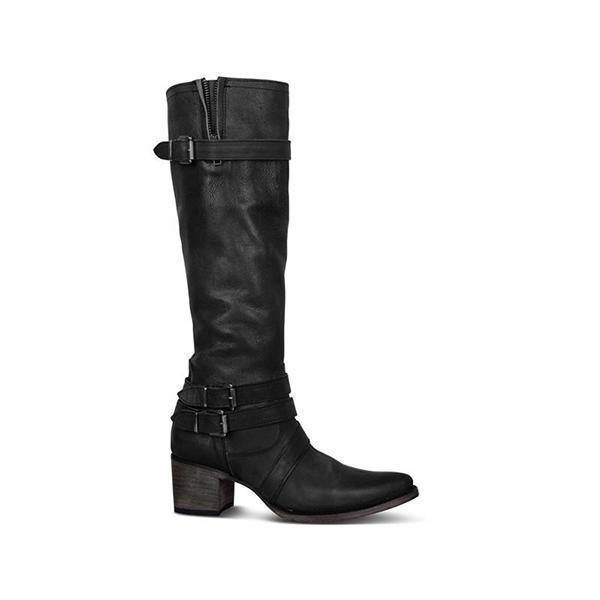 Women's Over The Knee Thigh High Motorcycle Boots