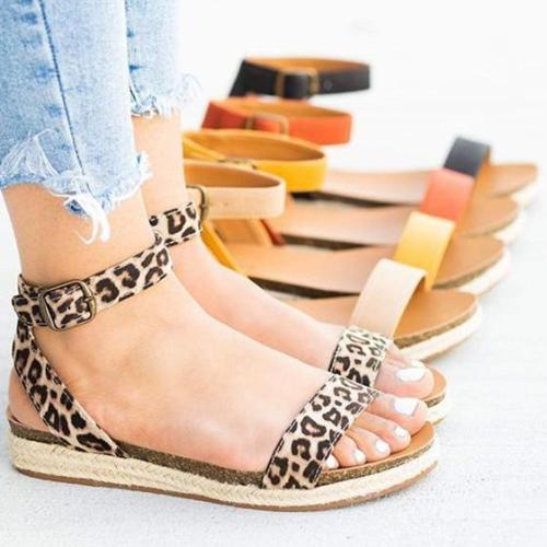 Women's Solid Color Open Toe Sandals