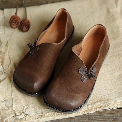 PU LEATHER SOFT LOAFERS
