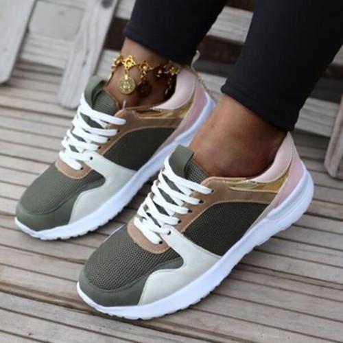 Women Athletic  Lace Up Non-slip  Sneakers