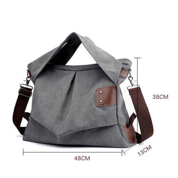 KVKY Canvas Casual Large Capacity Tote bag Crossbody Bag