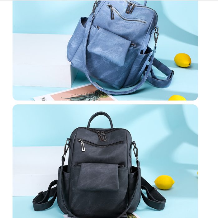 2020 New And Fashional Woman City-Style PU Backpack Shoulder Bag