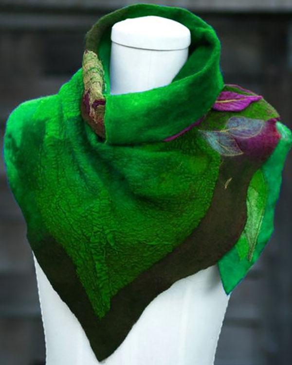 Going Out Color Block Polyester Shawl Scarf