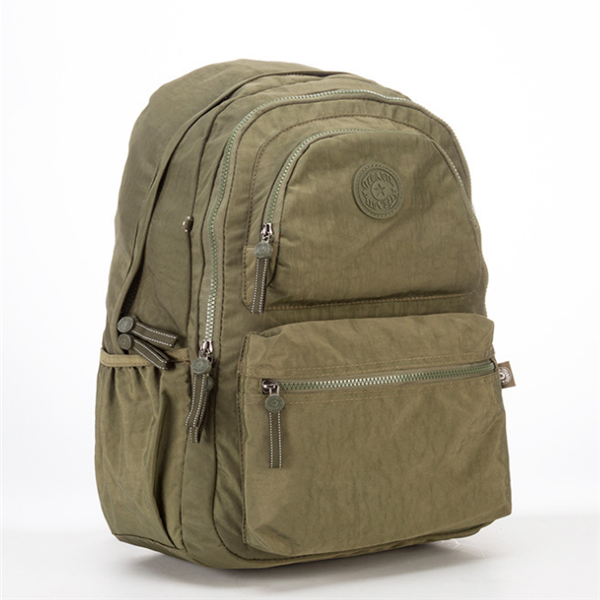 Outdoor Travel Waterproof Nylon Casual Multi Pockets Backpack School Bag