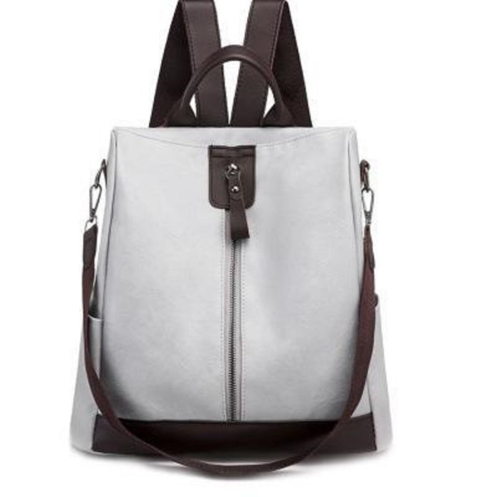 Women's simple and versatile large-capacity backpack