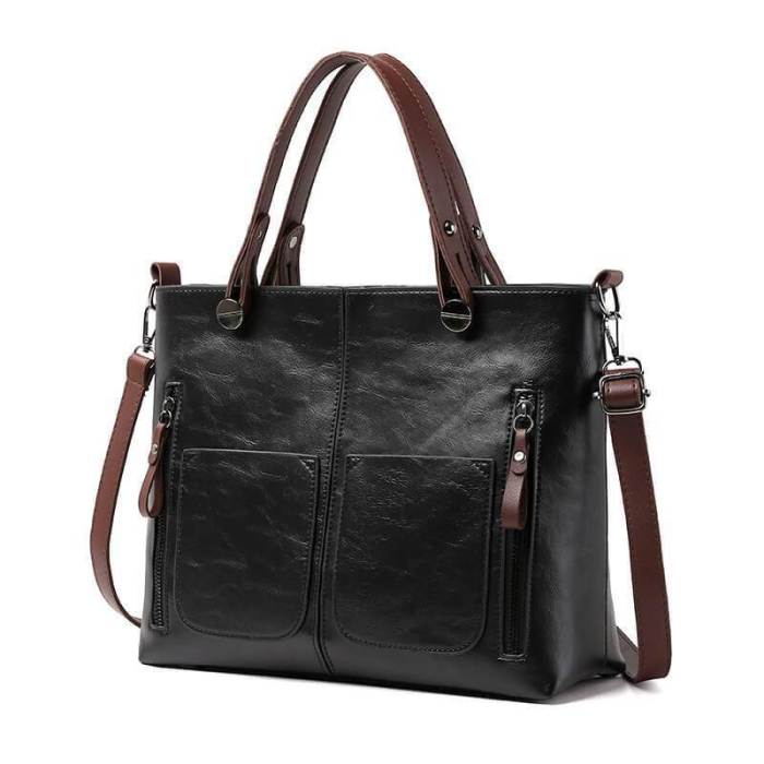 Ladies vintage leather shoulder bag