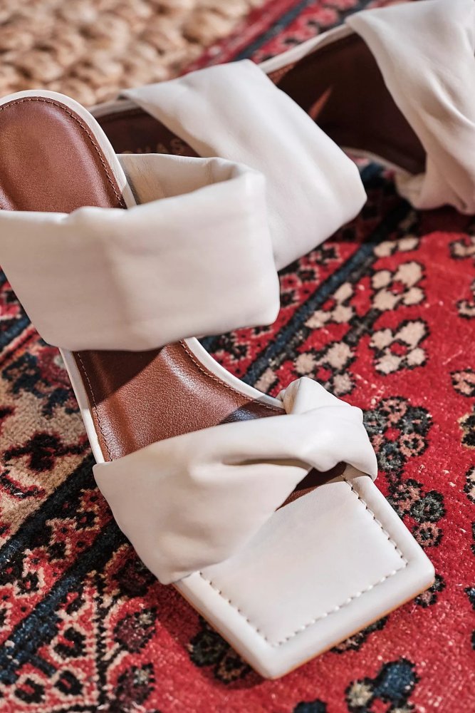 Gorgeous Spanish-made Natasha Puffy Mule Heels Sandals