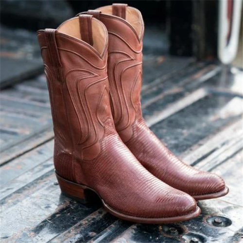 Men's Lizard Skin Cowboy Boots - Exotic Western Boot