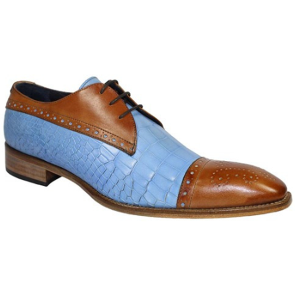 New Low-heel Rivet Color-blocking Business Men's Shoes