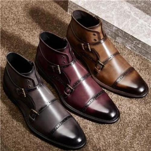 Faux Leather Flat Formal Shoes