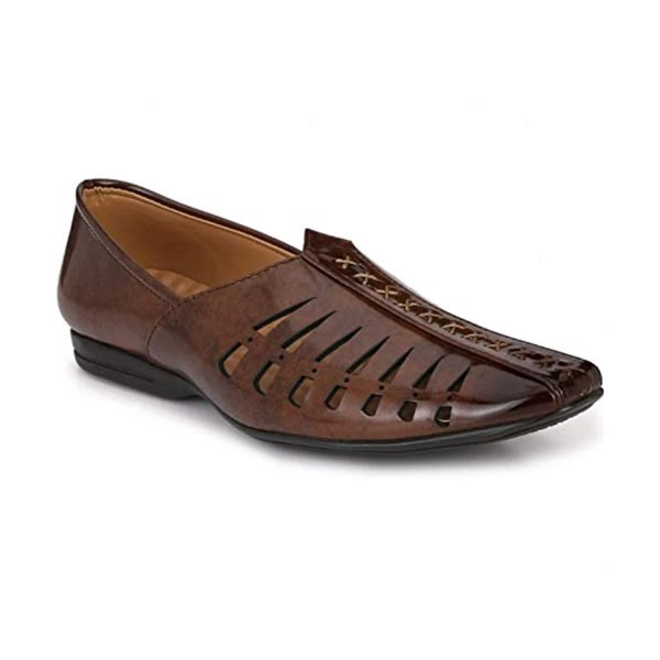 Men's Sandals Square Toe Hollow Casual Men's Shoes