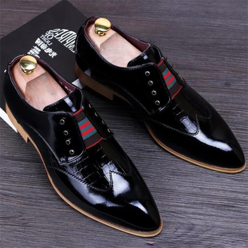 New Product Fashion Trend Shiny Low-top One-step Men's Business Shoes