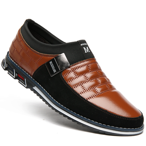 New Men's Casual Cowhide Soft Surface Trend Shoes
