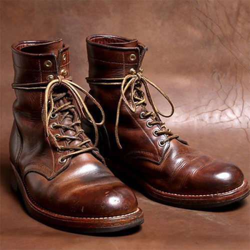 Men's Custom Style Lace-up Trendy Boots