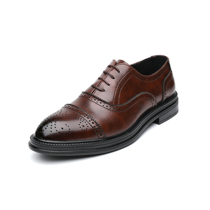 Fashion Handwelted Derby Casual Gentleman Dress Shoes