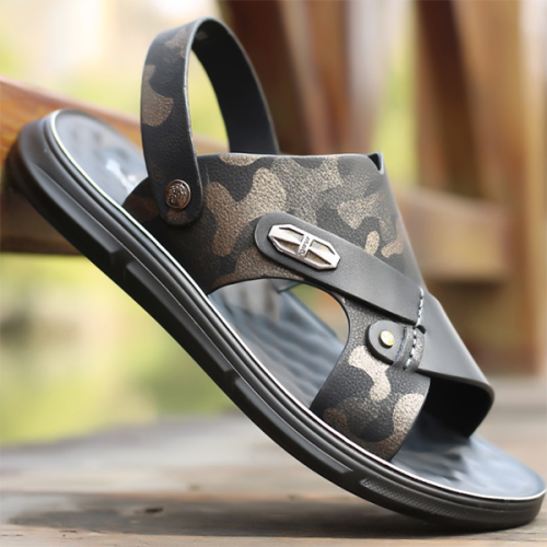Summer New Men's Trend Leather Polyurethane Sole Sandals