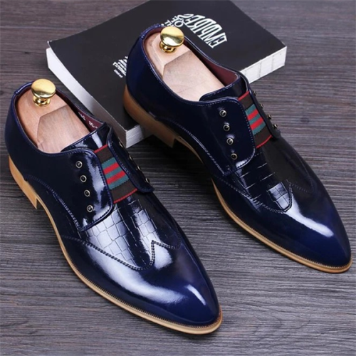 New Product Fashion Trend Shiny Low-top One-step Men's Business Shoes