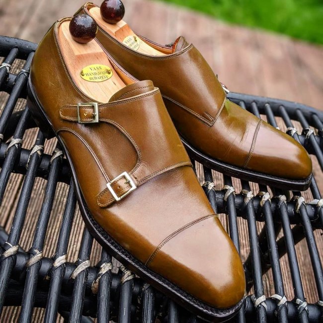 Double Monks Sole Casual Gentleman Dress Shoes