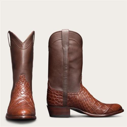 Men's Alligator Skin Cowboy Boots - American Gator Boot