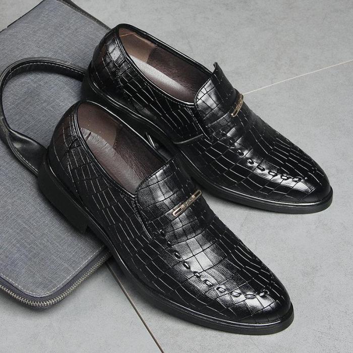 Men's Slip Resistant Slip On Business Casual Formal Shoes