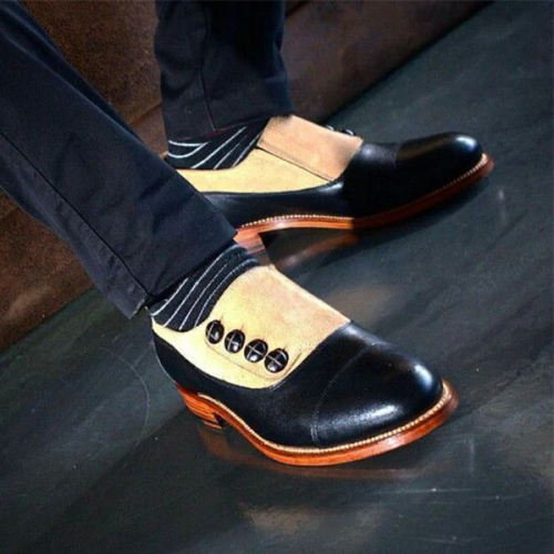 Men’s Suede Leather Button Stylish Shoes