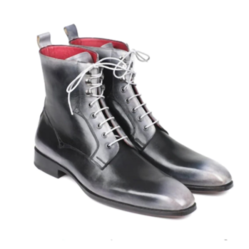 Men's New Trend Color Matching Lace-up Men's Boots Ankle Boots