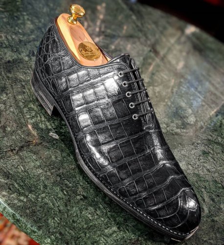 Ascot Crocodile Wholecut Casual Gentleman Shoes