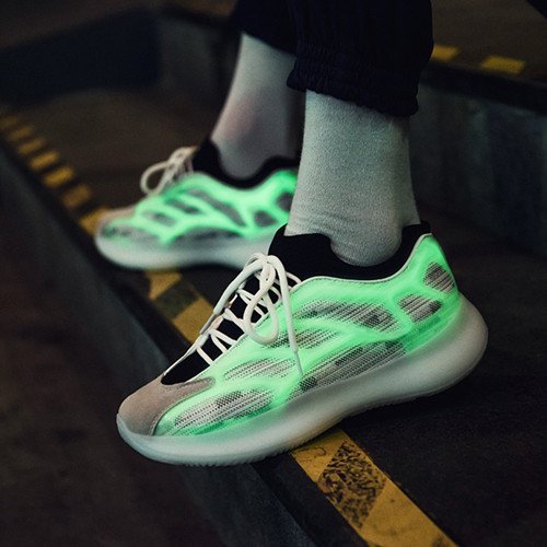 New men's sneakers, fashionable breathable fluorescent shoes