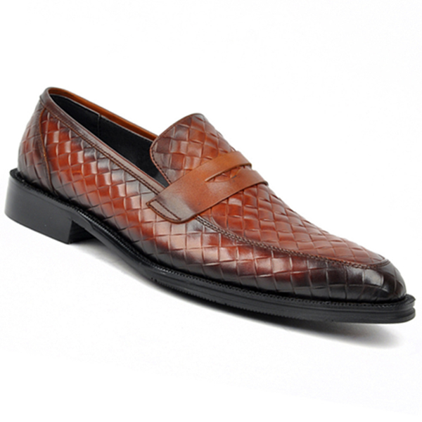 Men's Pattern Business Casual Leather Shoes