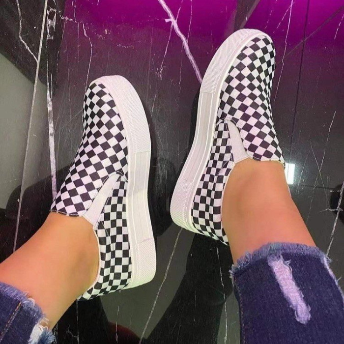 Women Canvas Flat Heel Shoes