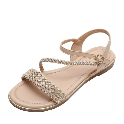 2022 Flat woven fashion sandals-Roman sandals