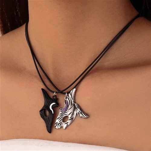 Sheep and Wolf Mysterious Men and Women Couple Necklace