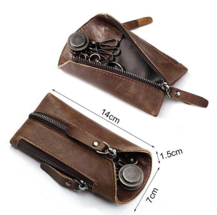 Fashion small leather car key case