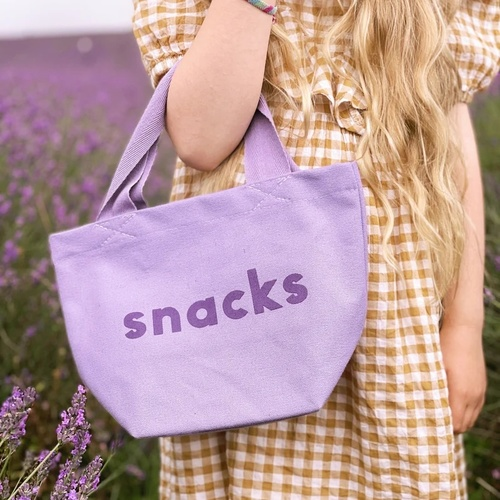 Snacks Bag - Funny Kid's Tote - Children's Tote Bag - Mini Bag - Kid's Lunch Box - Snacks Canvas Bag - Busy Bag - Kid's Snacks Bag