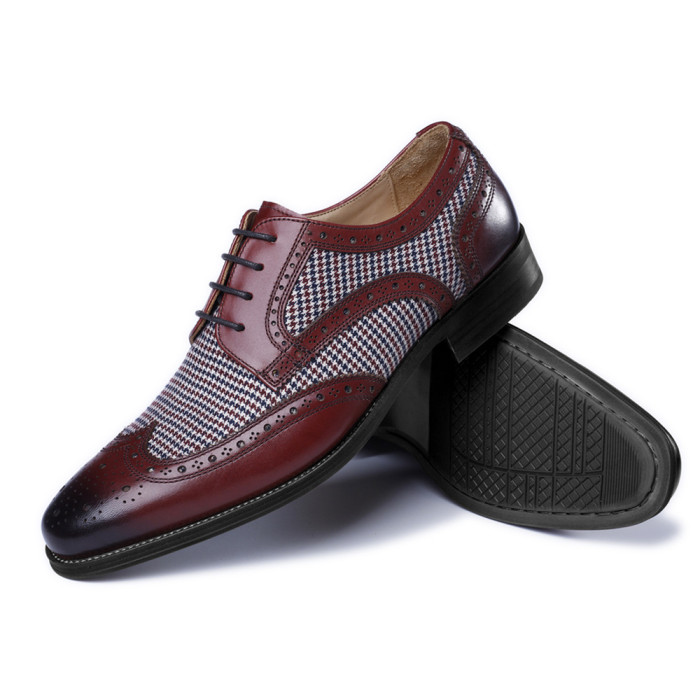 MEN'S RETRO FASHION DENIM LEATHER SHOES