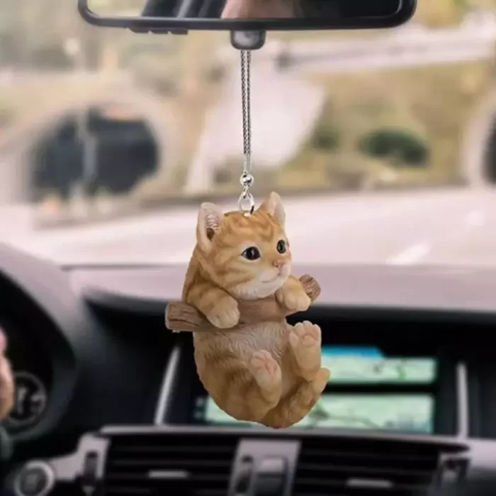 Cat Dog Car Hanging Ornament,Deco Rear View Mirror,Funny Plane Deco