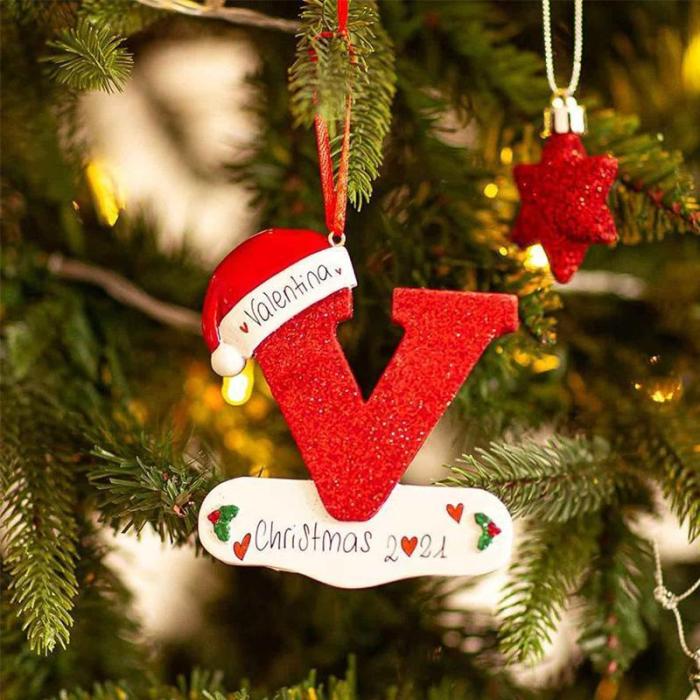 🌲CHRISTMAS SALE NOW🌲Personalized Christmas 24 Letter Ornaments