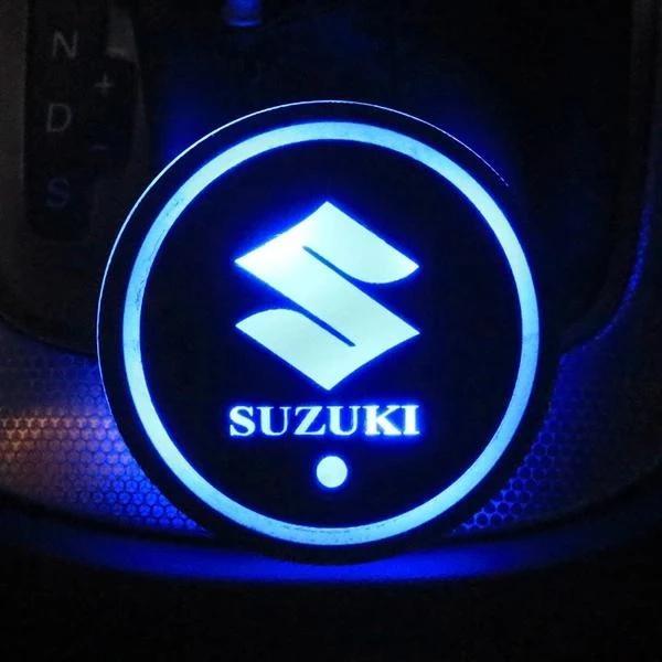 7 Colors Led Changing Car Logo Cup Coaster (2 PCS Set) - charging for half an hour, could be used for 7 days
