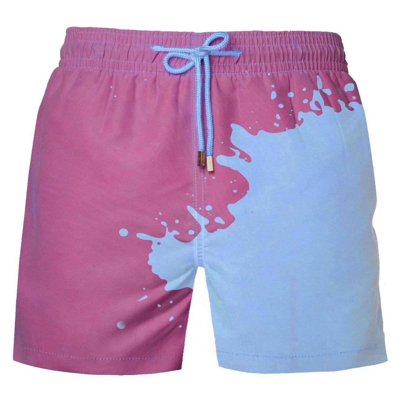 US$ 35.15 - HYPER SWITCHS COLOR CHANGING SWIM TRUNKS - www.sheinv.com