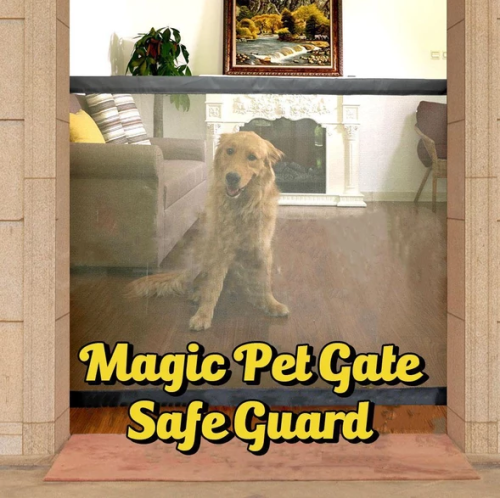 PORTABLE KIDS &PETS SAFETY DOOR GUARD